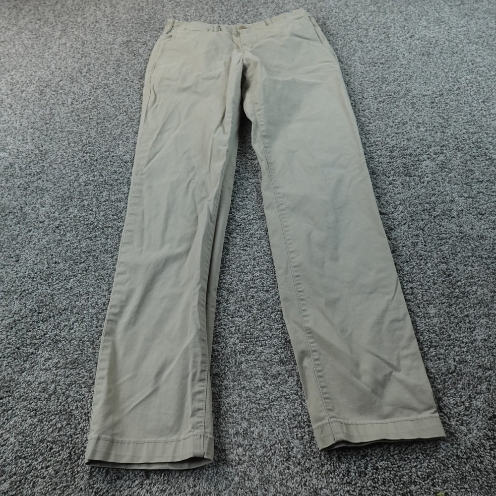 American Eagle Pants Mens 29X32 Beige Brown Chino Athletic Straight Flex Stretch